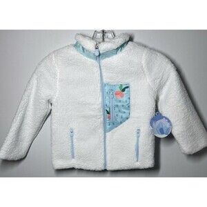 Cubcoats 2-in-1 Transforming Sherpa Jacket & Plush Benne Kids 4-5 Natural White